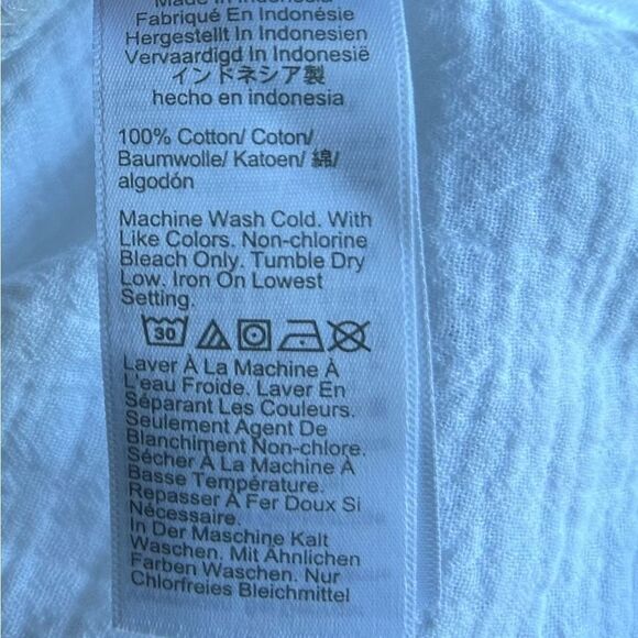 J. Crew White Cotton Gauze Tank Mini Dress Size 8 - Picture 7 of 11